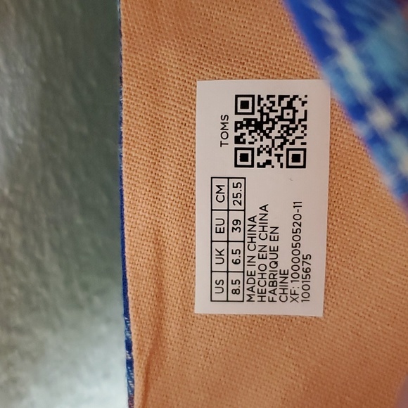 *New* Toms Alpargata plaid - Picture 3 of 7